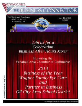 March 22, 2013, the Commons at Franklin “Building a Future for Venango Area Business!” 2