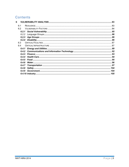 Contents 6 VULNERABILITY ANALYSIS