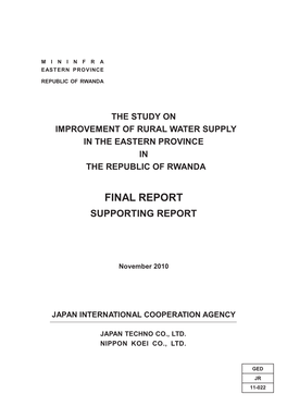 Final Report Supporting Report