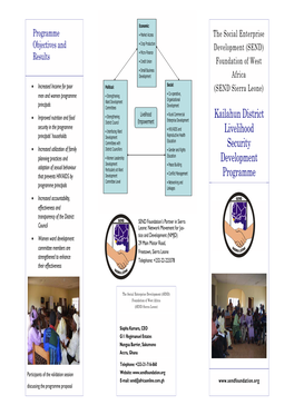 Kailahun Brochure