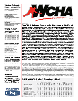 WCHA Men's Season in Review • 2013-14