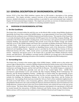 3.0 General Description of Environmental Setting