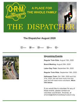 The Dispatcher August 2020