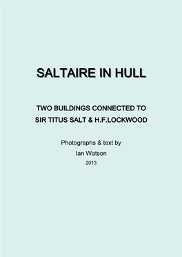 Saltaire in Hull