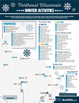 N Theast Wisconsin WINTER ACTIVITIES