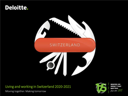 Living and Working in Switzerland 2020-2021 Moving Together