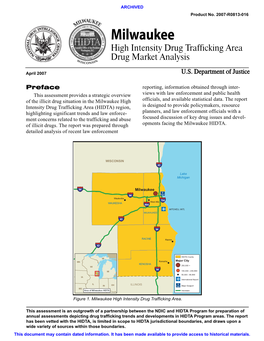 Milwaukee High Intensity Drug Trafficking Area Drug Market Analysis