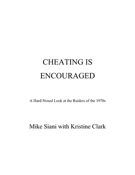 Cheating Is Encouraged