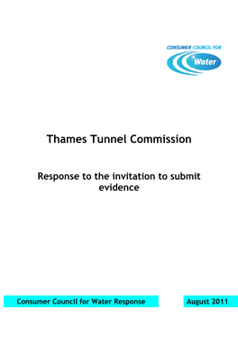 Thames Tunnel Commission Evidence