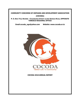 Community Concerns of Orphans and Development Association (Cocoda)