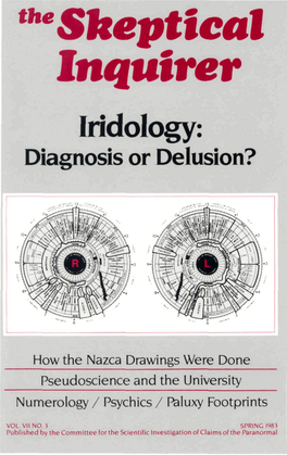The Skeptical Inquirer Iridology: Diagnosis Or Delusion?