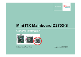 Mini ITX Mainboard D2703-S General Information