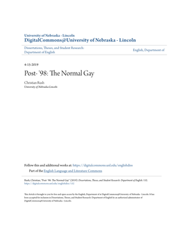 98: the Normal Gay