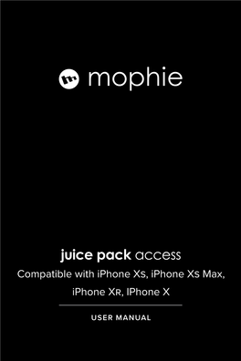 Juice Pack Access Compatible with Iphone Xs, Iphone Xs Max, Iphone Xr, Iphone X