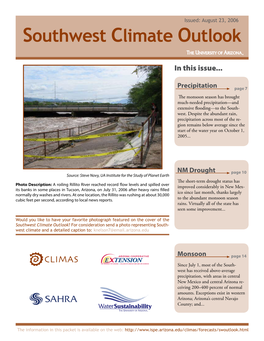 Southwest Climate Outlook