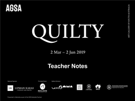 Quilty? Teacher Notes