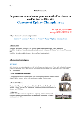 Gonesse Et Epinay Champlatreux