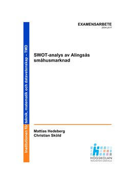 SWOT-Analys Av Alingsås Småhusmarknad