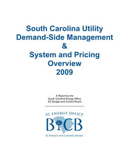 Demand-Side Management Activities Status, FY 2009