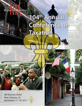 104Th Annual Conference on Taxation