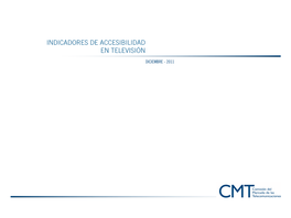 Indicadores De Accesibilidad En Televisión