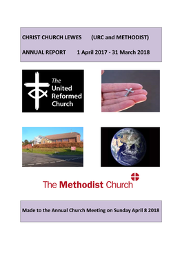 CHRIST CHURCH LEWES (URC and METHODIST) ANNUAL REPORT 1