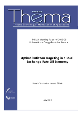 Optimal Inflation Targeting in a Dual- Exchange Rate Oil Economy