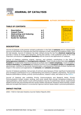 Journal of Catalysis