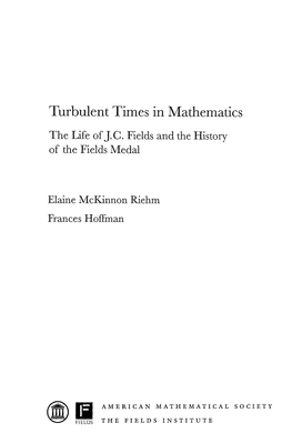 Turbulent Times in Mathematics