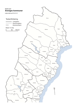 Karta Över Sveriges Kommuner Enligt Indelning 2010-01-01