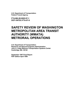 Wmata) Metrorail Operations