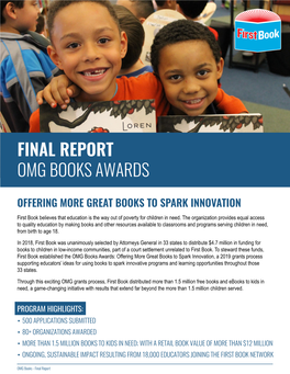 Final Report Omg Books Awards