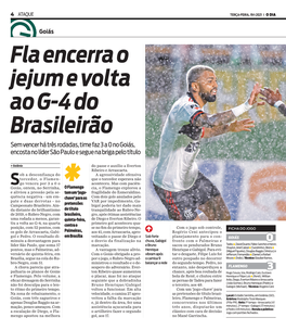 Fla Encerra O Jejum E Volta Ao G-4 Do Brasileirão Sem Vencer Há Três Rodadas, Time Faz 3 a 0 No Goiás, Encosta No Líder São Paulo E Segue Na Briga Pelo Título