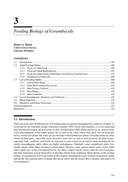 Feeding Biology of Cerambycids, Chapter 3