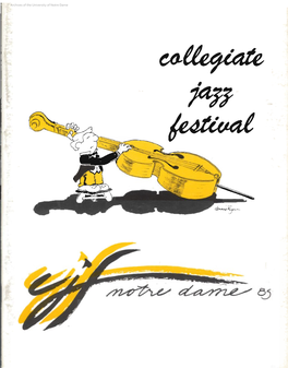 Notre Dame Collegiate Jazz Festival Program, 1985