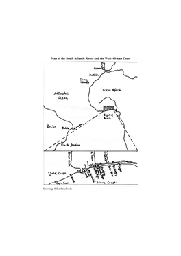 Map of the South Atlantic Route and the West African Coast