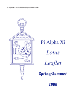 Lotus Leaflet Spring/Summer 2000
