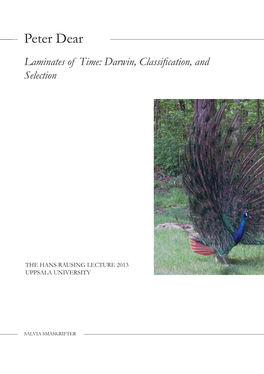 Peter Dear Laminates of Time: Darwin, Classification, and Selection