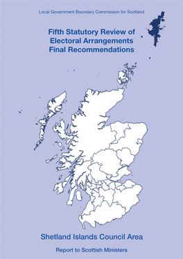 Fifth Statutory Review of Electoral Arrangements Final Recommendations