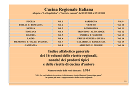 Cucina Regionale Italiana Allegata a “La Repubblica” E “Sorrisi E Canzoni” Dal 02/09/2008 Al 15/12/2008