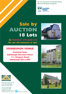 AUCTION 18 Lots Lot 9 on THURSDAY 27TH JUNE 2019 the Sale Will Commence at 2Pm