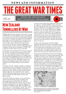 New Zealand Tunnellers At