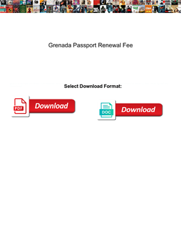 Grenada Passport Renewal Fee