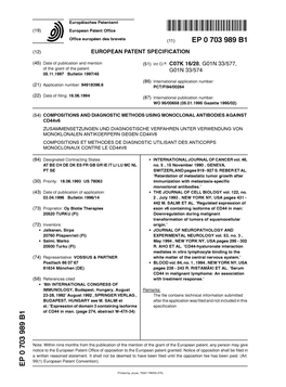 Compositions and Diagnostic Methods Using Monoclonal