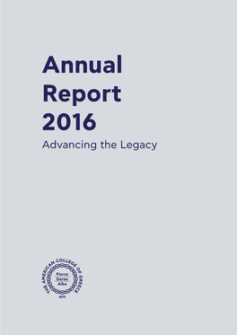 2016 Annual Report