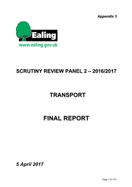 Community Scrutiny Annual Report