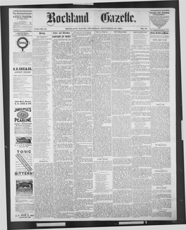 Rockland Gazette, Gazette Job Printing ESTABLISHMENT