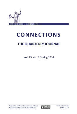 Connections: the Quarterly Journal, Vol. 15, No. 2, Spring 2016