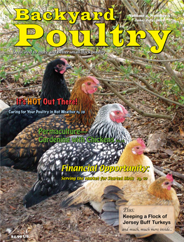 Poultry Dedicated to More and Better Small-Flock Poultry