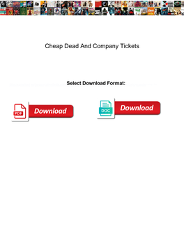 Cheap Dead and Company Tickets